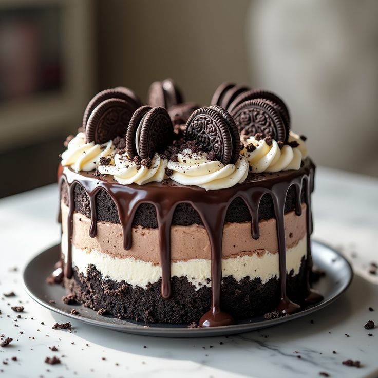 Oreo Crunch Cake
