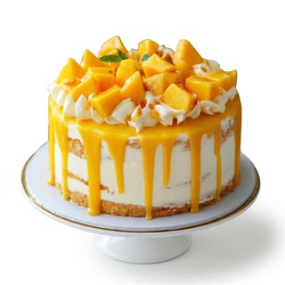 Glazed Mango Cake